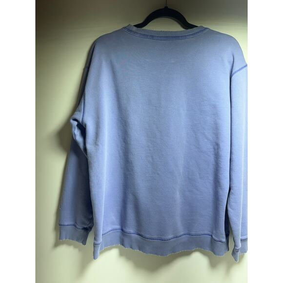 Victoria’s Secret Pink Y2K Retro Sweatshirt Women’s Sz M Lavender Flaws - Picture 10 of 10